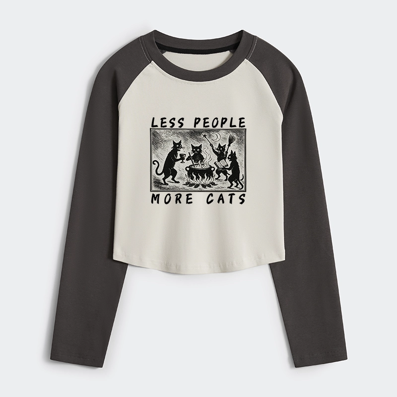 Tokyo-Tiger Cat Sacrifice Ceremony Women's Crop Raglan T-Shirt