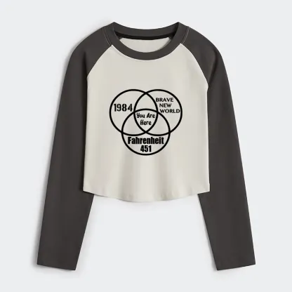 Tokyo-Tiger Multidimensional Thinking And Rebellion Women's Crop Raglan T-Shirt