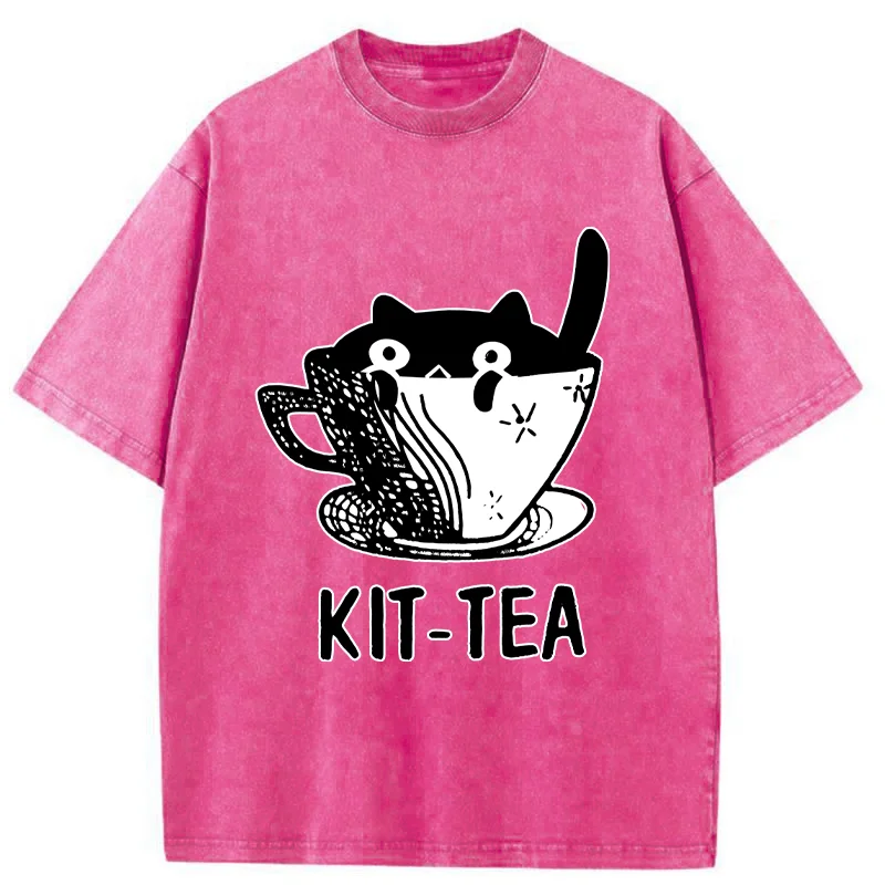 Tokyo-Tiger Kit-Tea Washed T-Shirt