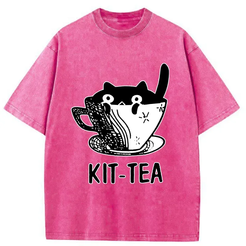 Tokyo-Tiger Kit-Tea Washed T-Shirt