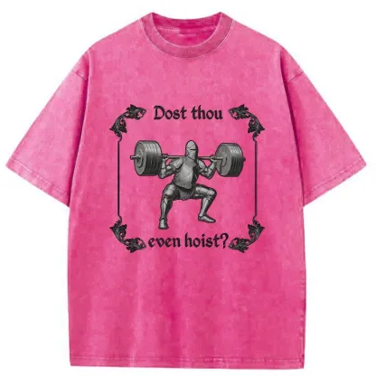 Tokyo-Tiger Knight Fitness Funny Washed T-Shirt