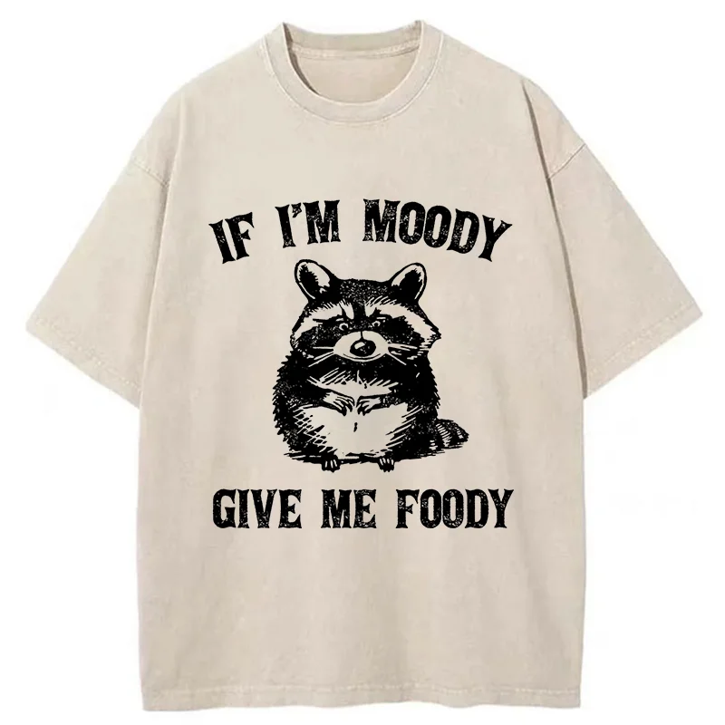 Tokyo-Tiger Eating Can Bring Happiness Washed T-Shirt