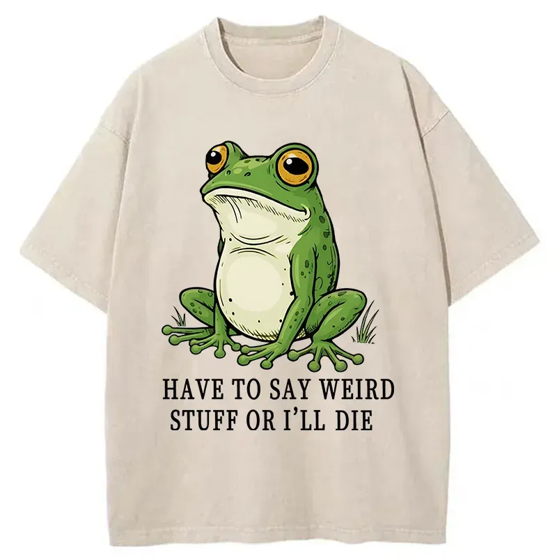 Tokyo-Tiger Strange Frog Washed T-Shirt Sale