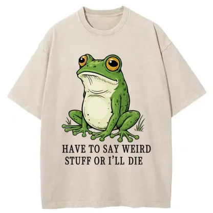 Tokyo-Tiger Strange Frog Washed T-Shirt