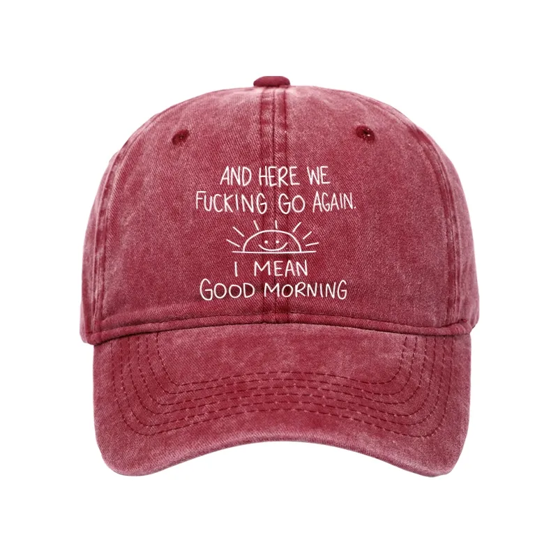 [Tokyo-Tiger Different Meanings Of "Good Morning" Washed Cap
