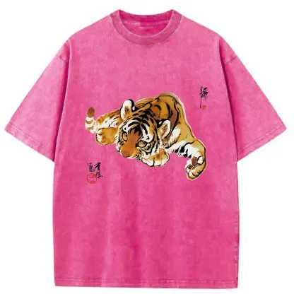 Tokyo-Tiger Tiger Cub Washed T-Shirt