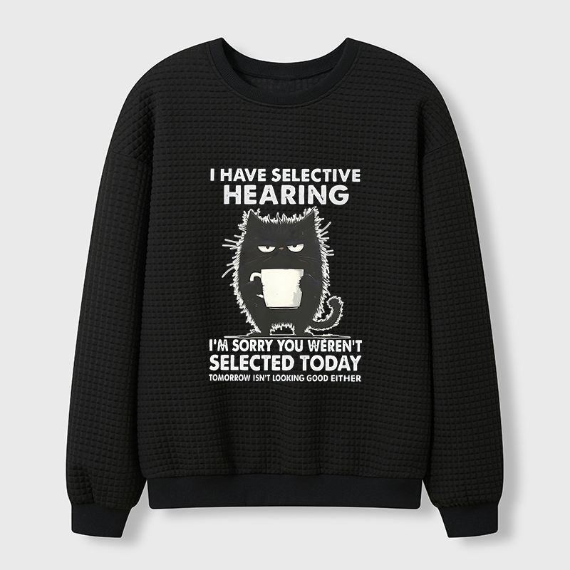Tokyo-Tiger Selective Hearing Waffle Sweatshirt