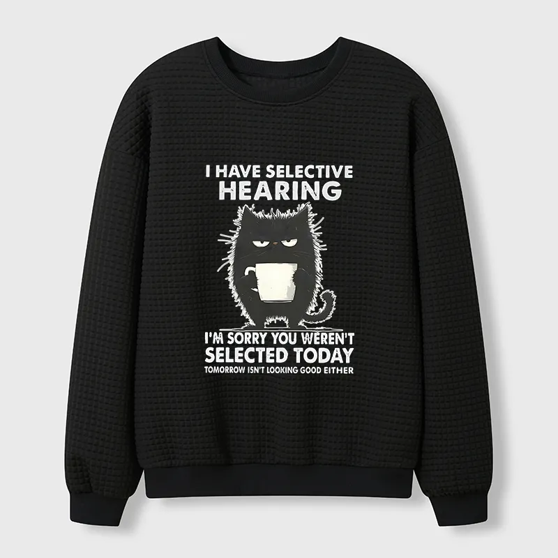 Tokyo-Tiger Selective Hearing Waffle Sweatshirt