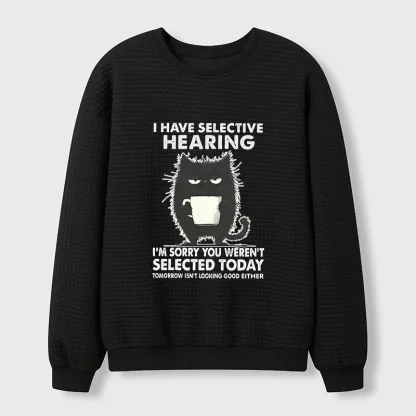 Tokyo-Tiger Selective Hearing Waffle Sweatshirt