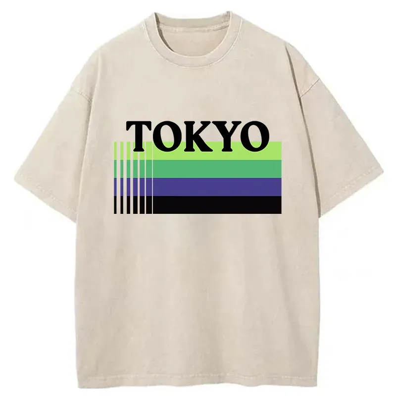 Tokyo-Tiger Retro Tokyo Washed T-Shirt
