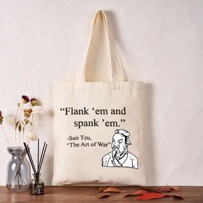 Tokyo-Tiger The Art Of War Funny Tote Bag