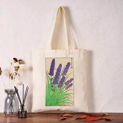 Tokyo-Tiger Japanese Lavender Tote Bag