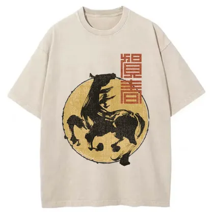Tokyo-Tiger 2026 Year Of The Horse Washed T-Shirt