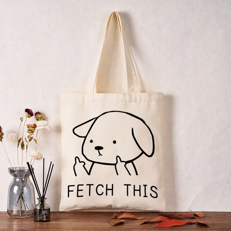 Tokyo-Tiger Fetch This Dog Tote Bag