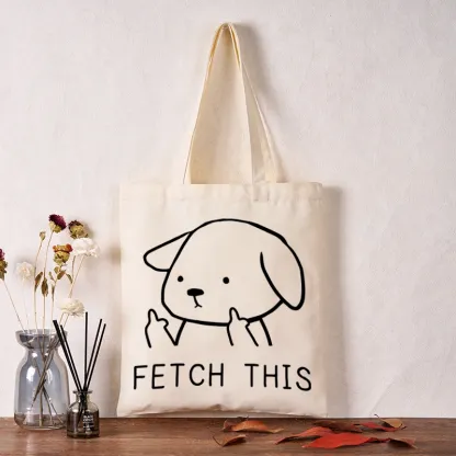 Tokyo-Tiger Fetch This Dog Tote Bag