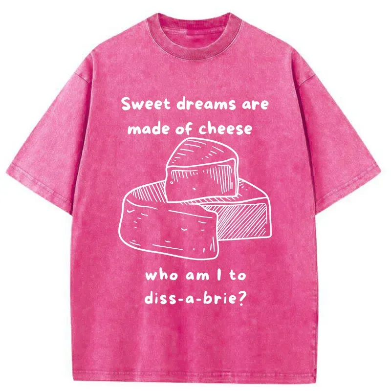 Tokyo-Tiger Cheese Music Funny Washed T-Shirt