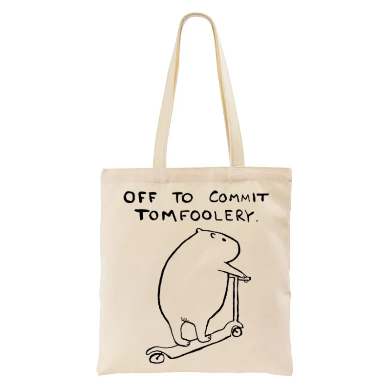 Tokyo-Tiger Capybara Is Ready To Do Something Bad Tote Bag