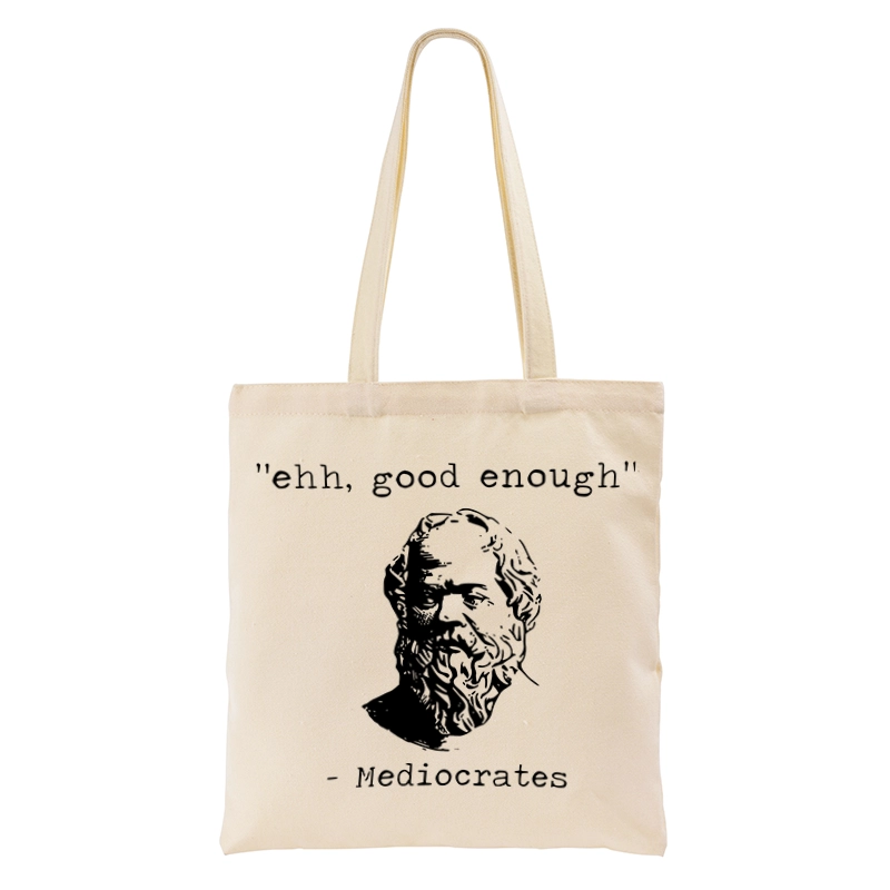 Tokyo-Tiger Mediocrates Meme Tote Bag