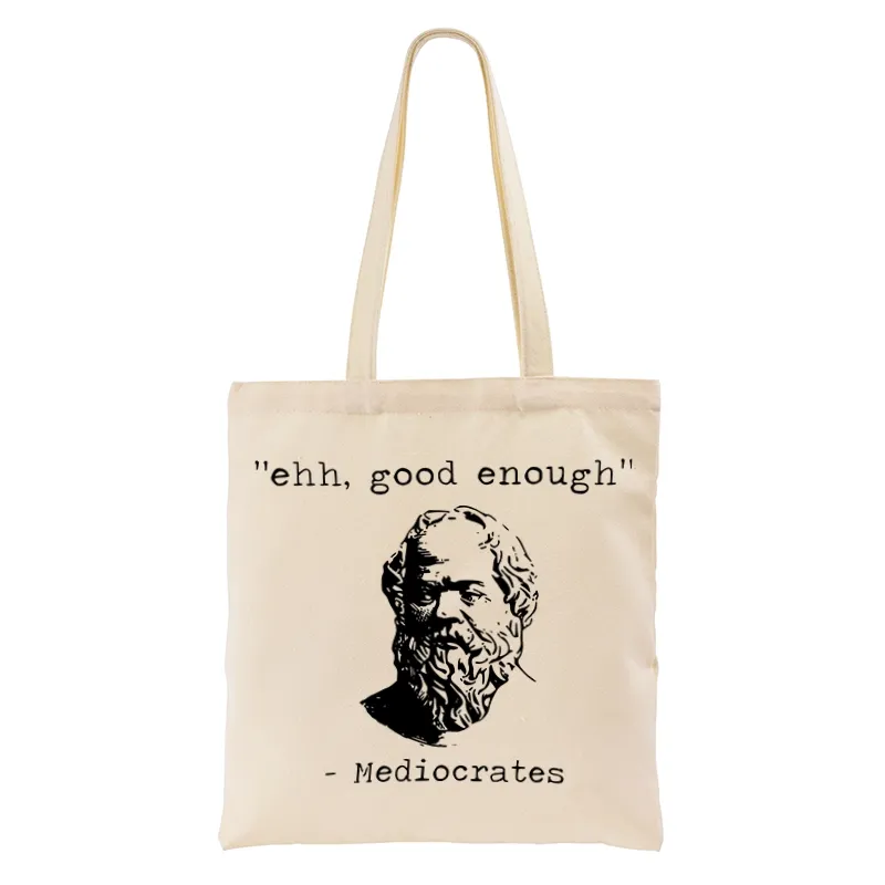 Tokyo-Tiger Mediocrates Meme Tote Bag