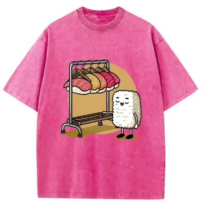 Tokyo-Tiger Sushi Selection Hat Washed T-Shirt