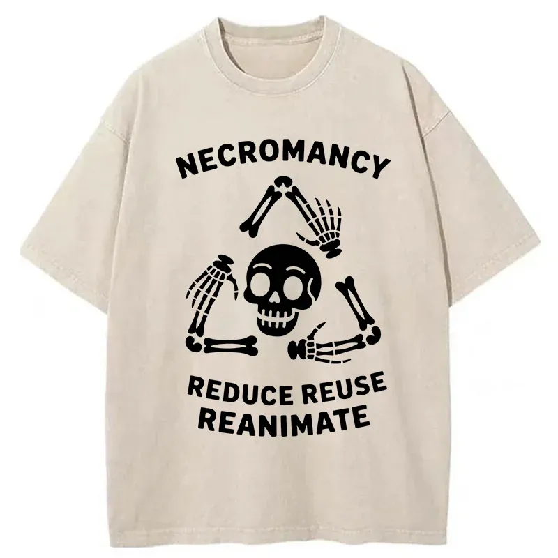 Tokyo-Tiger 3R Skull  Washed T-Shirt