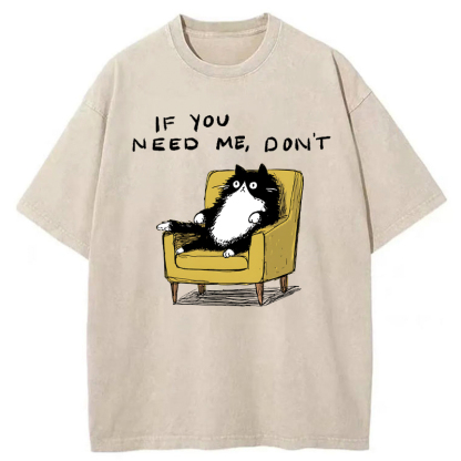 Tokyo-Tiger Unavailable Cat Washed T-Shirt