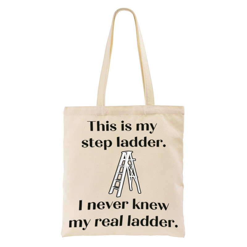 Tokyo-Tiger A Real Ladder Funny Tote Bag
