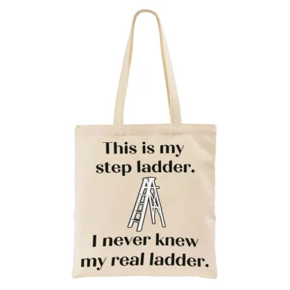 Tokyo-Tiger A Real Ladder Funny Tote Bag