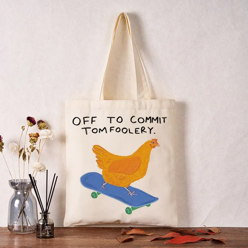 Tokyo-Tiger Chicken Was About To Do Something Bad Tote Bag