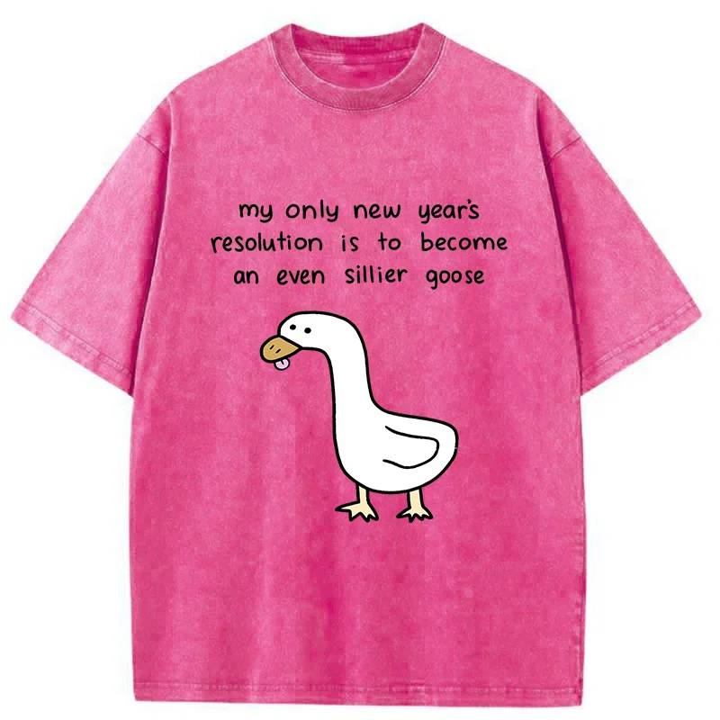 Tokyo-Tiger New Year's Resolutions Funny Washed T-Shirt