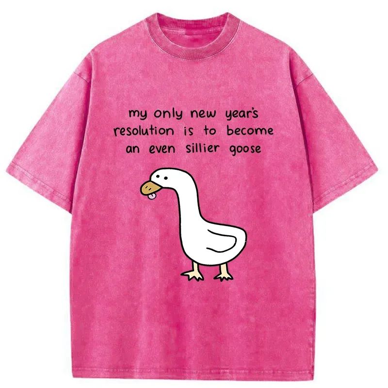 Tokyo-Tiger New Year's Resolutions Funny Washed T-Shirt