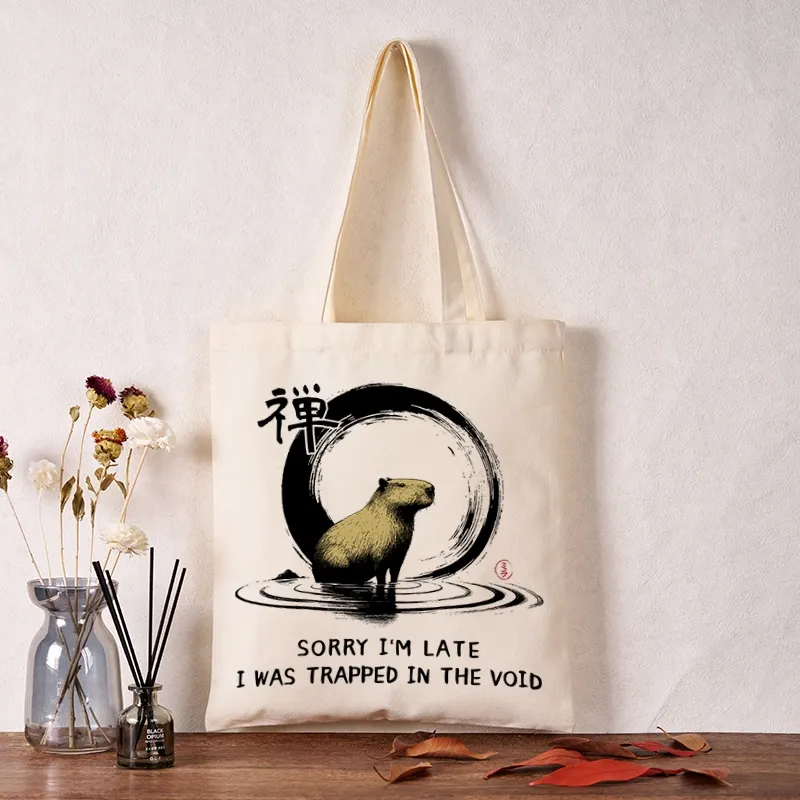 Tokyo-Tiger Zen Capybara Was Trapped In The Void Tote Bag