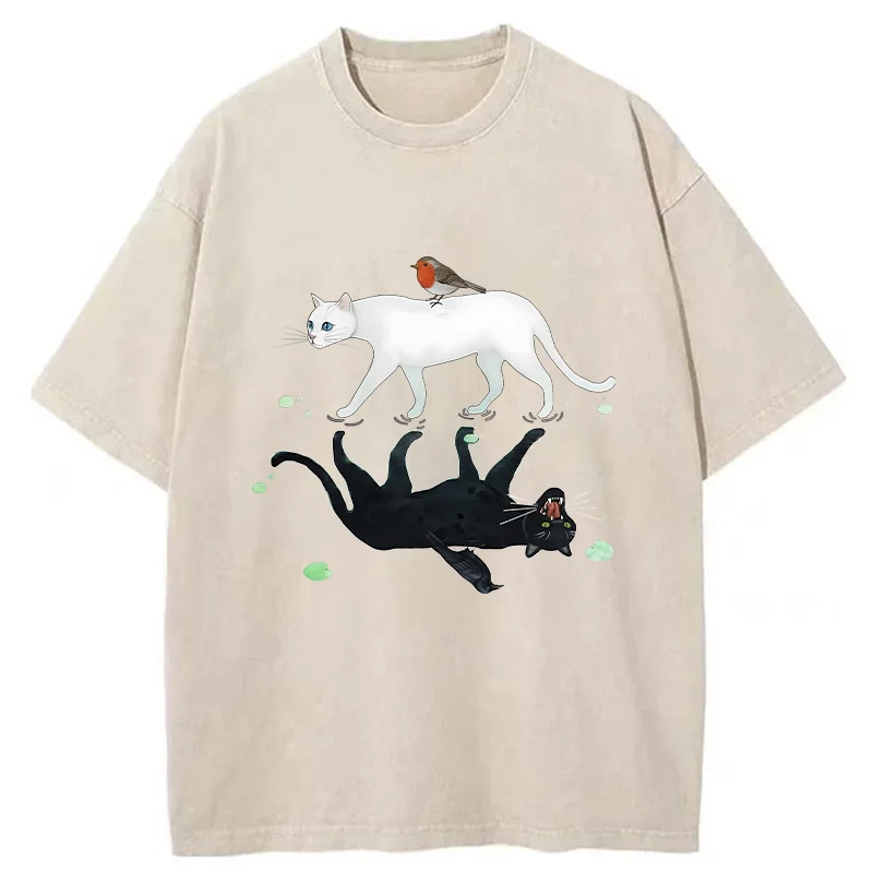 Tokyo-Tiger Opposite Underwater World Washed T-Shirt