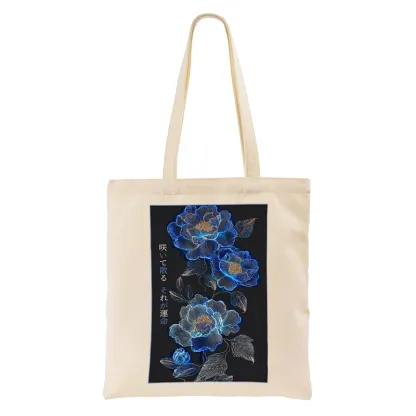 Tokyo-Tiger The Sea Of Flowers In The Darkness Tote Bag