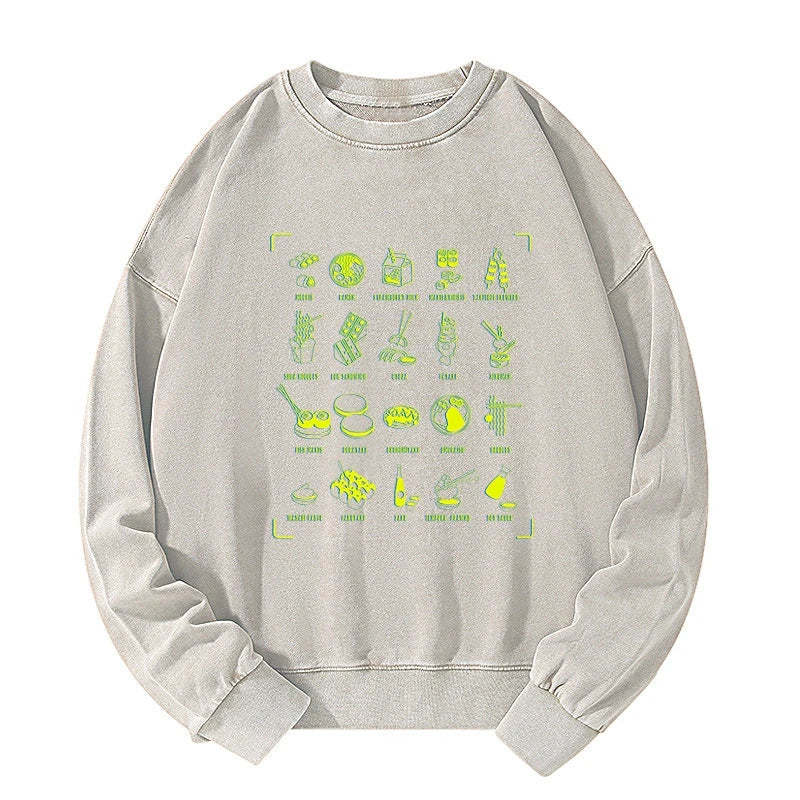 Tokyo-Tiger Tokyo Cuisine Washed Sweatshirt