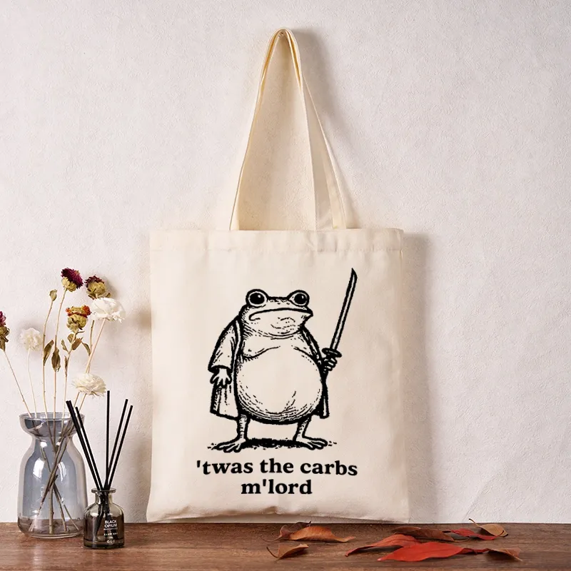 Tokyo-Tiger Funny Fat Samurai Frog Tote Bag
