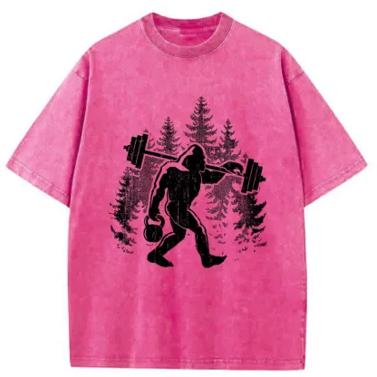 Tokyo-Tiger Bigfoot Workout Washed T-Shirt