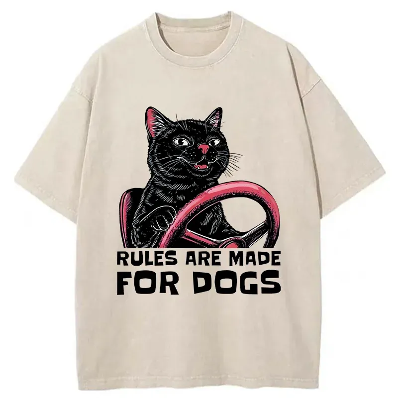 Tokyo-Tiger Cat Driving A Car Washed T-Shirt