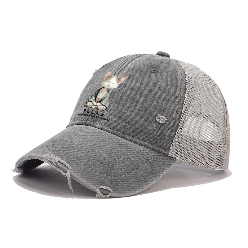 Tokyo-Tiger Zen Cat Relaxation，Everything's Out Of Control Trucker Cap