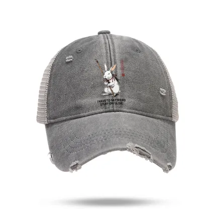 Tokyo-Tiger Rabbit Gotta Say Weird Stuff Or Die Trucker Cap