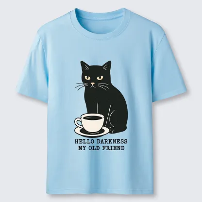 Tokyo-Tiger Black Cat Drinking Coffee Classic T-Shirt