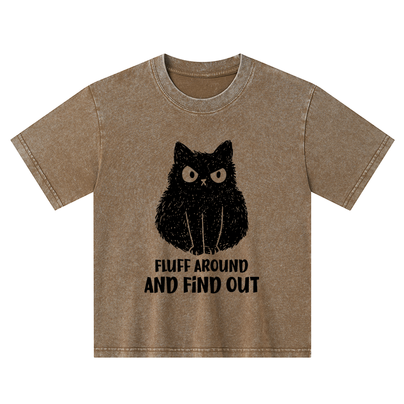 Tokyo-Tiger Consequences Of Fooling Around Kids Washed T-Shirt