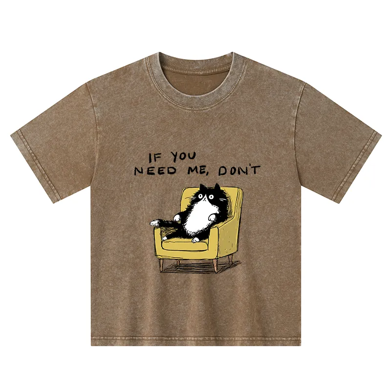 Tokyo-Tiger Unavailable Cat Kids Washed T-Shirt