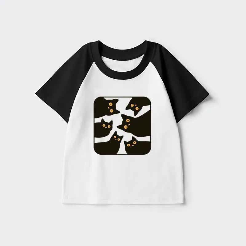 Tokyo-Tiger Cats Are Watching You Kids Raglan T-shirt