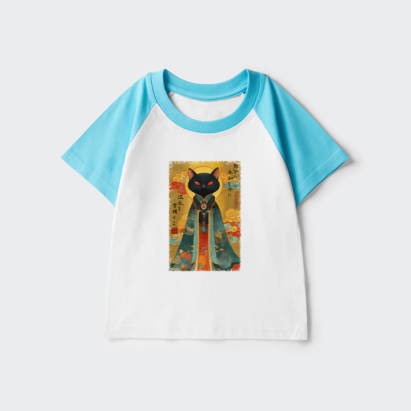 Tokyo-Tiger Master Your Chaos, Protect Your Peace Kids Raglan T-shirt