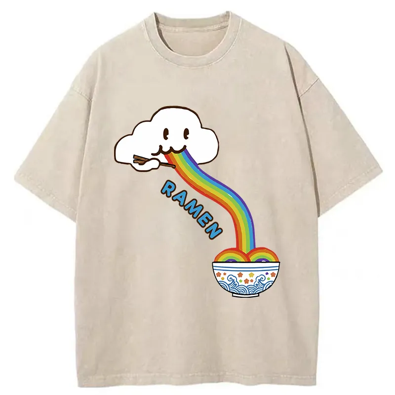 Tokyo-Tiger Rainbow Ramen Washed T-Shirt