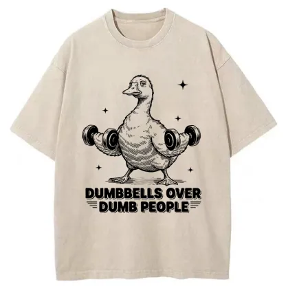 Tokyo-Tiger Goose That Works Out Washed T-Shirt