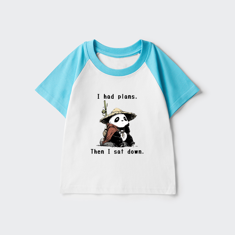 Tokyo-Tiger The Maybe Later Panda Kids Raglan T-shirt