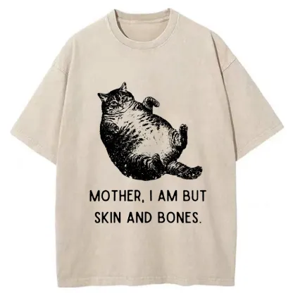 Tokyo-Tiger Overweight Cat And Its Doting Owner Washed T-Shirt