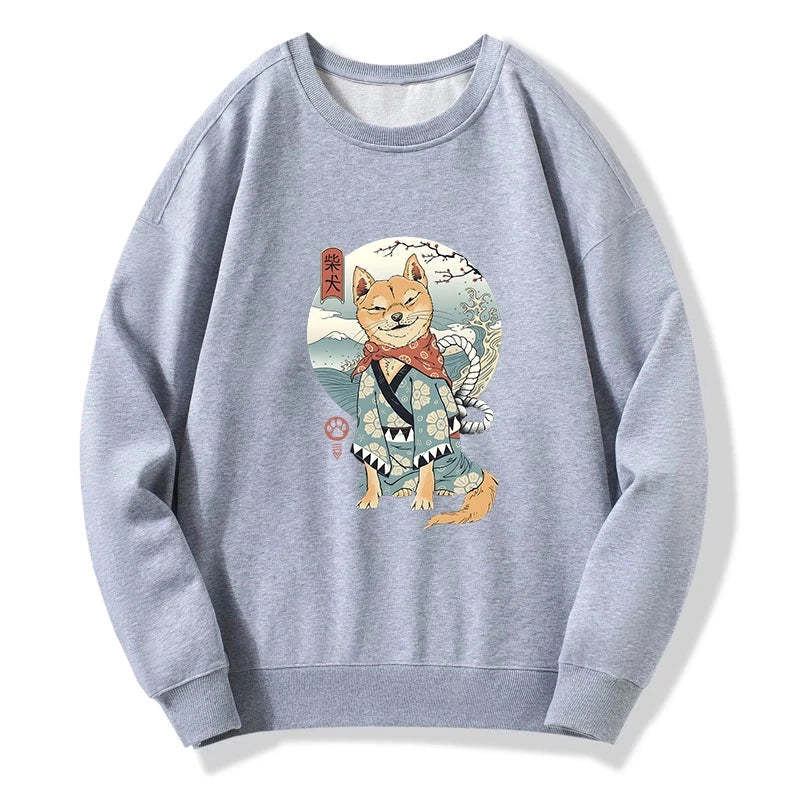 Tokyo-Tiger Samurai Shiba Dog Japanese Sweatshirt